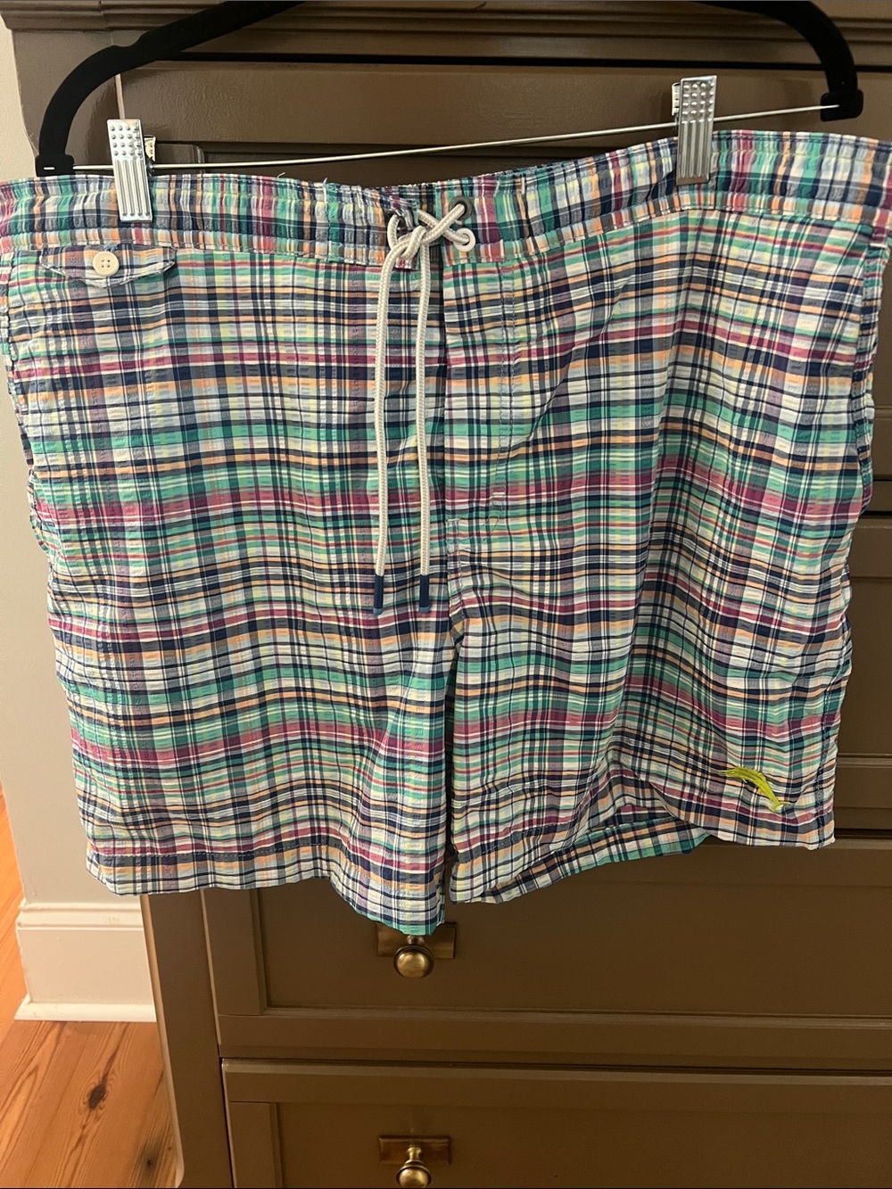Tommy Bahama Multicolor Plaid Swim Trunks